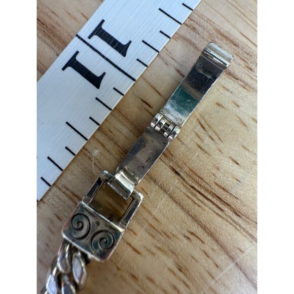 Brighton Silver-Tone Bracelet With Engraved "Live The Life You Love" Design & Sw - Picture 10 of 10